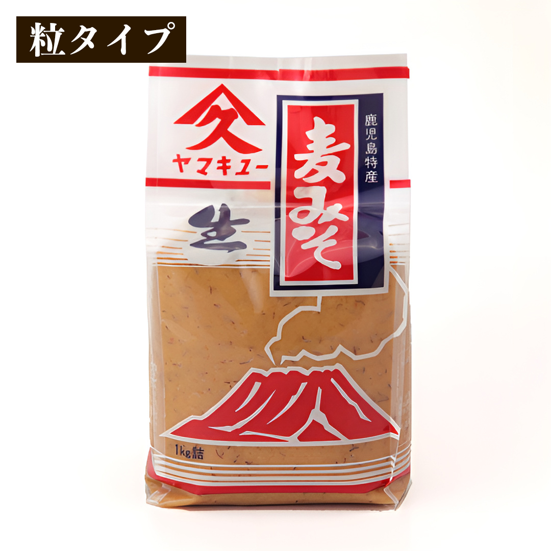 久保醸造 麦みそ [粒タイプ] 1kg 袋詰