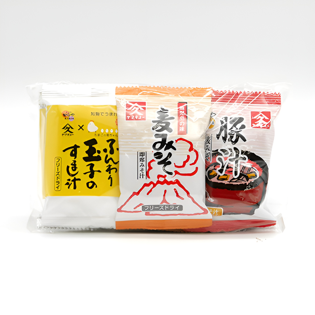 久保醸造 即席みそ汁2食+即席豚汁2食+玉子のすまし汁2食(フリーズドライ)